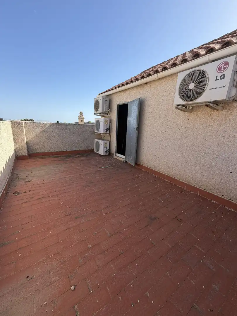 Terrassa de Casa adosada en venda en Mutxamel amb Aire condicionat, Calefacció i Jardí privat