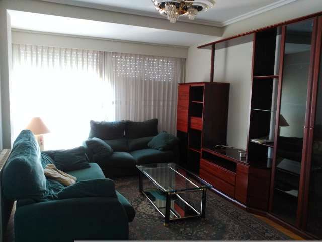 Living room of Flat to rent in Ourense Capital   with Heating, Parquet flooring and Furnished