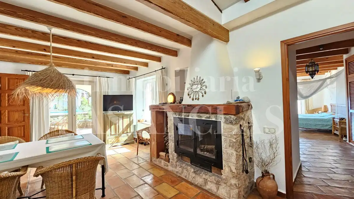 Sala d'estar de Casa o xalet en venda en Eivissa amb Aire condicionat, Terrassa i Traster