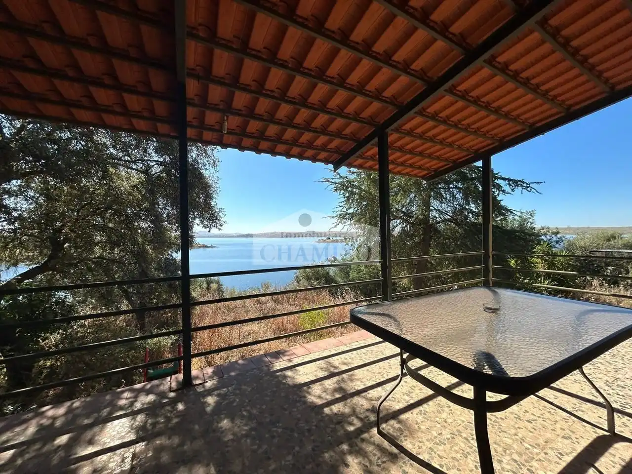 Terraza de Casa o chalet en venta en Orellana de la Sierra con Aire acondicionado, Jardín privado y Terraza