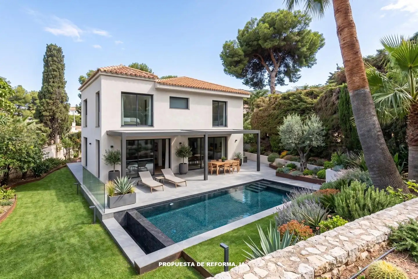 Vista exterior de Casa o xalet en venda en Málaga amb Aire condicionat, Jardí privat i Terrassa