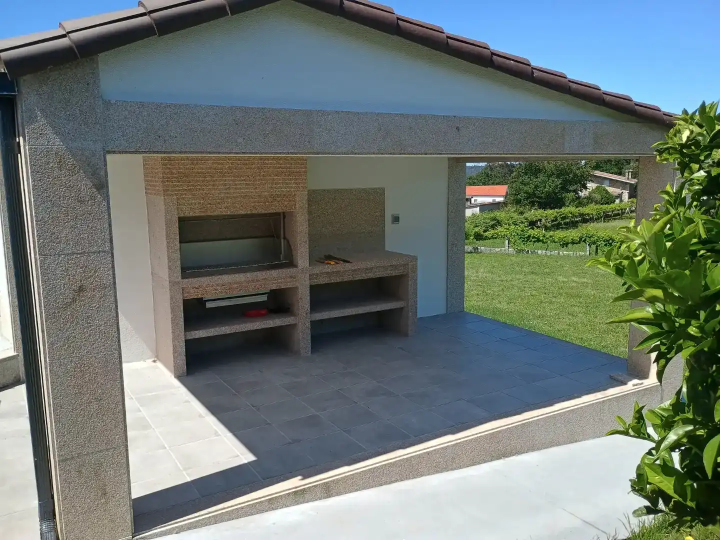 Terrassa de Casa o xalet en venda en Moraña amb Piscina