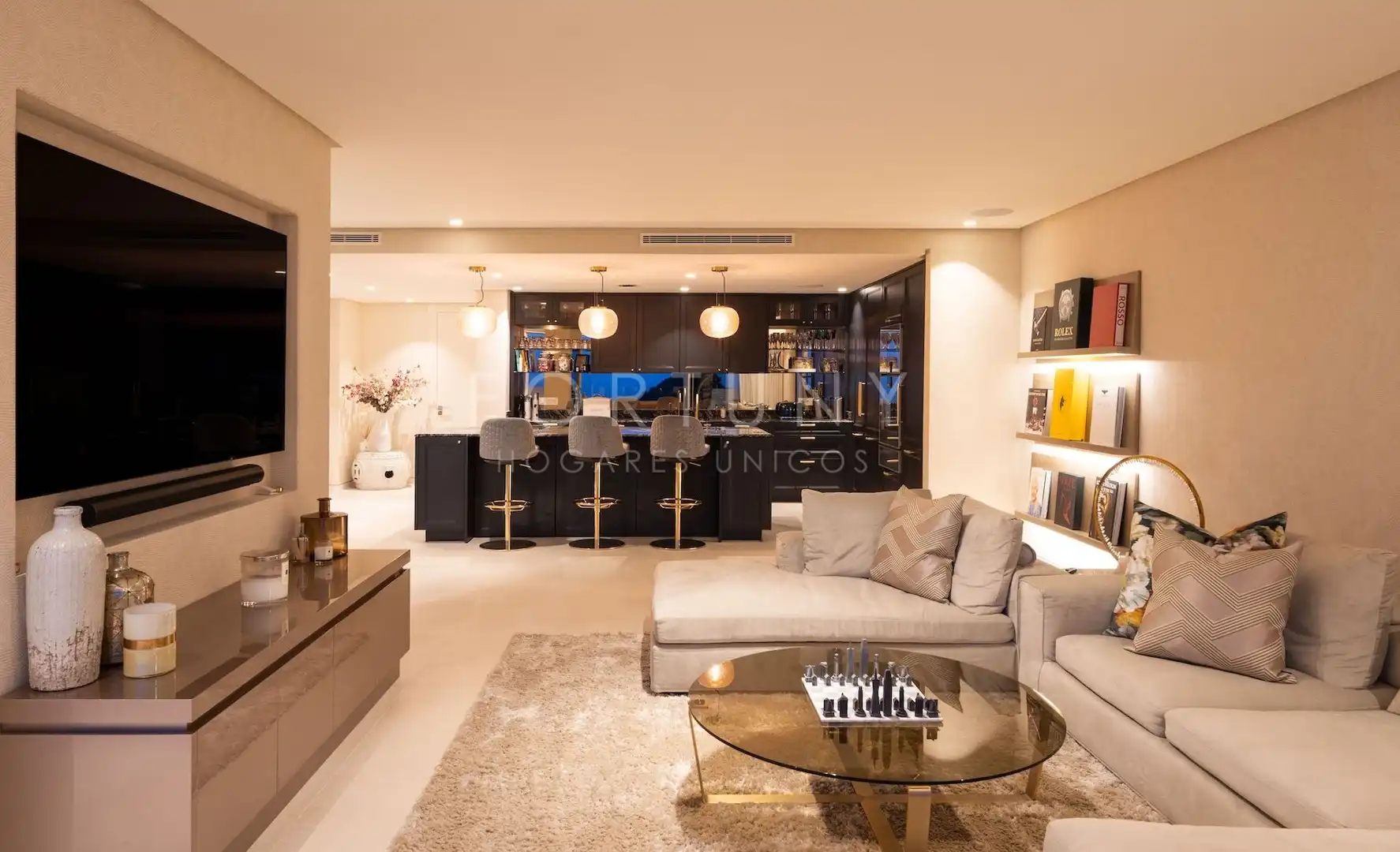 Wohnzimmer von Maisonette zum Verkauf in Ojén mit Klimaanlage, Heizung und Terrasse