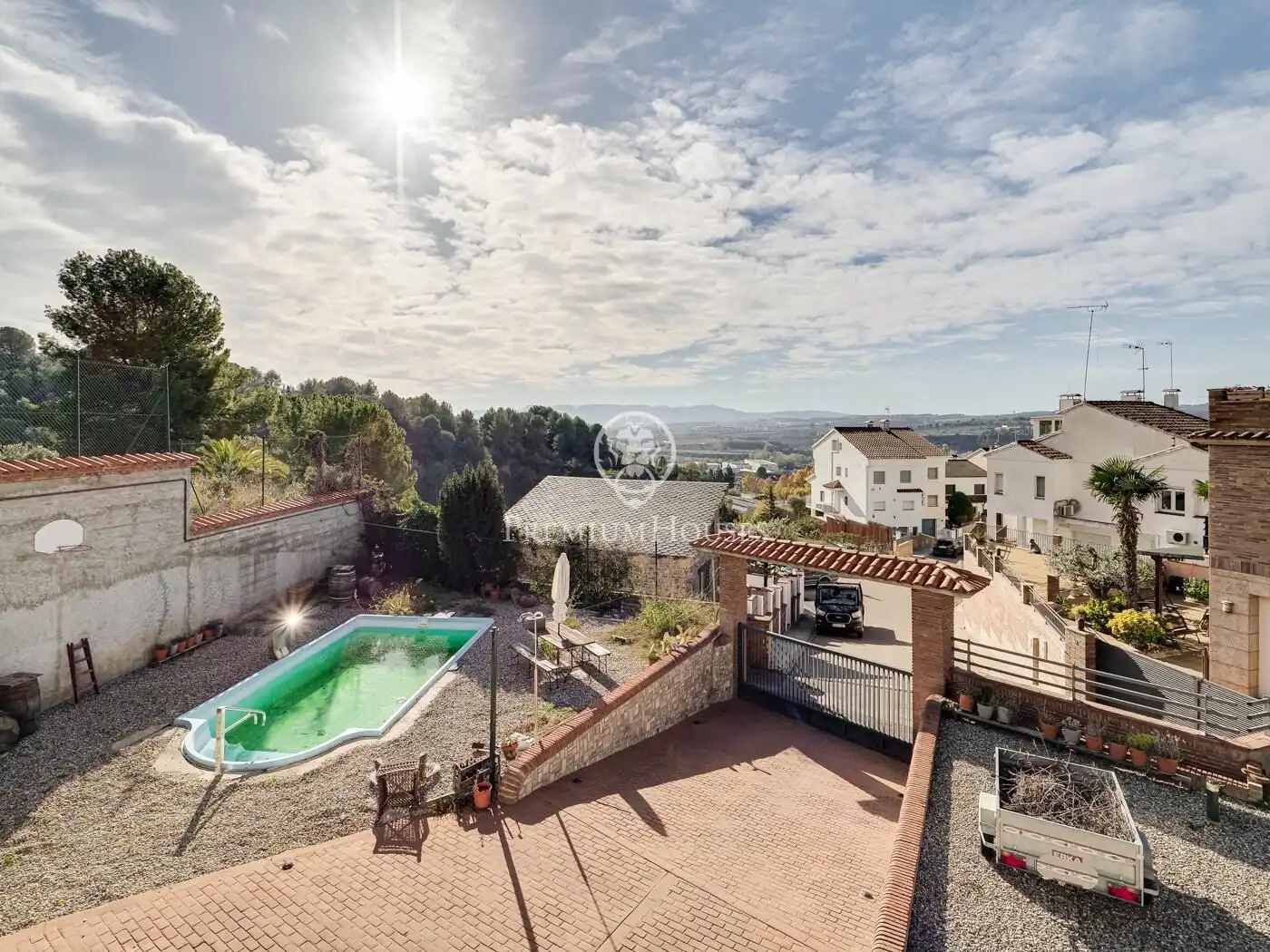 Exterior view of Houses for sale in Olesa de Montserrat  with Air Conditioner, Private garden and Terrace