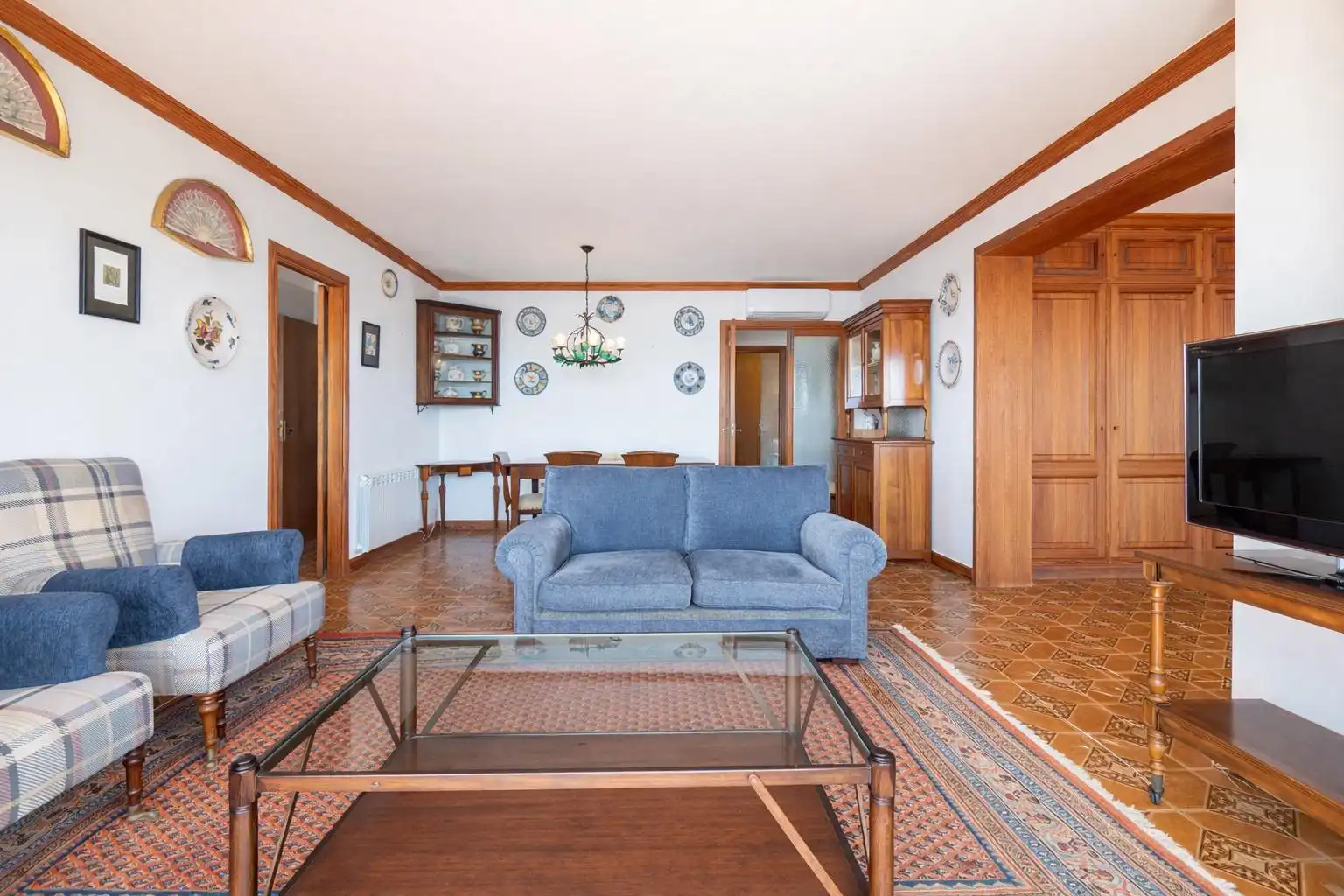 Sala de estar de Piso en venta en Ses Salines con Aire acondicionado, Calefacción y Terraza