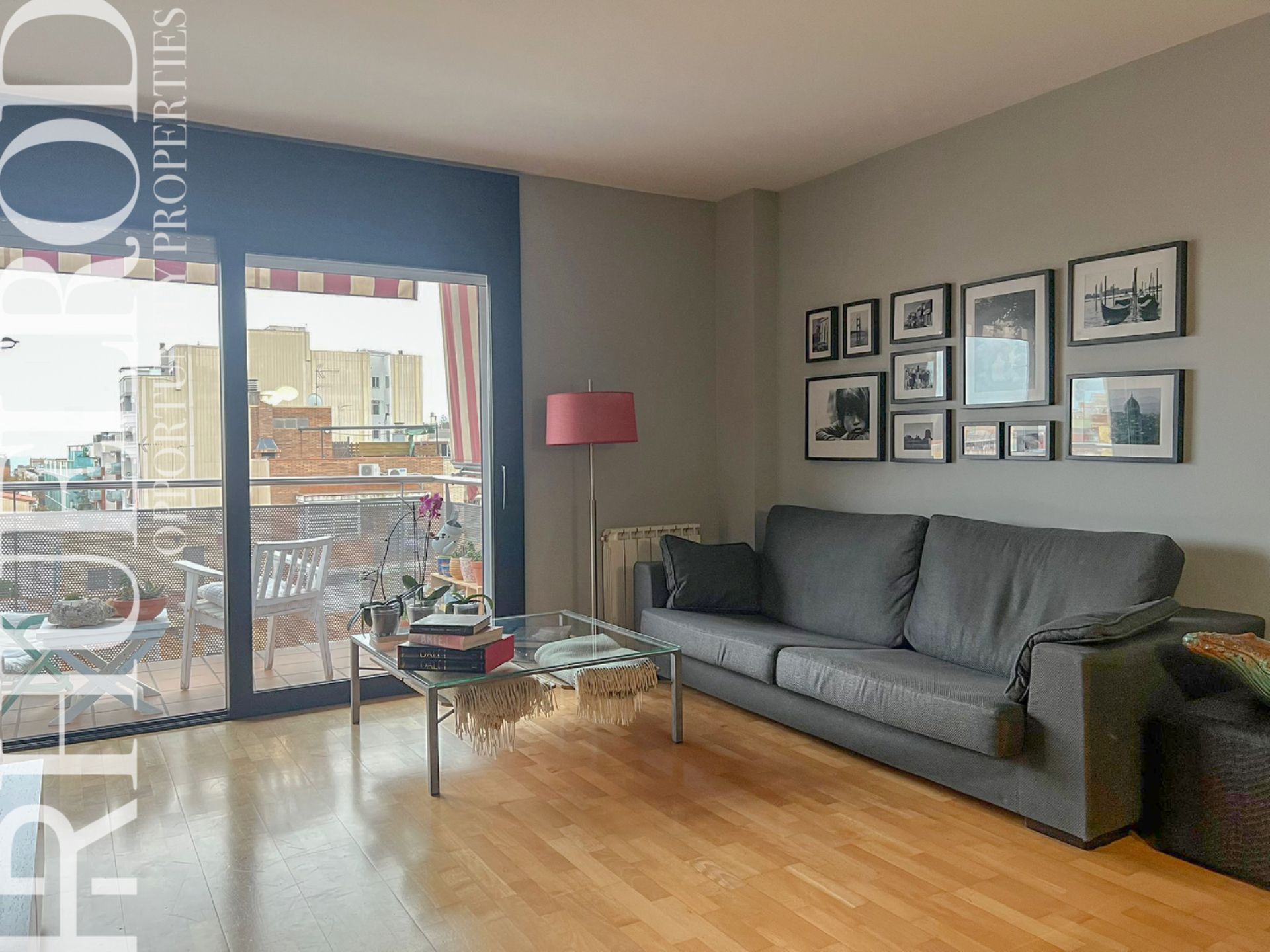 Wohnzimmer von Wohnung zum Verkauf in Badalona mit Heizung, Parkett und Möbliert