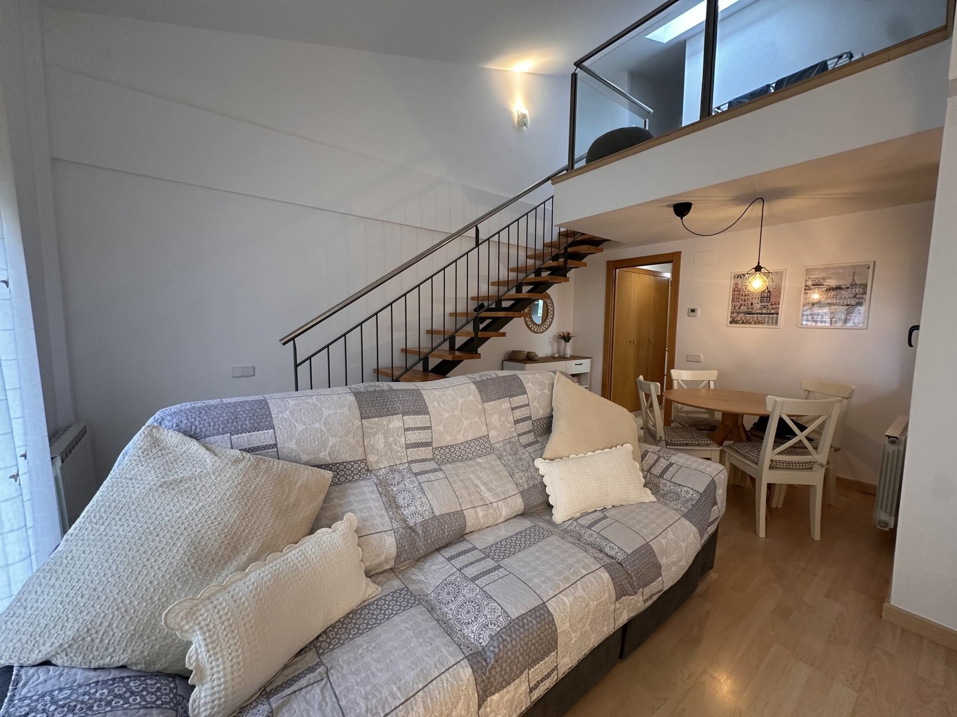 Living room of Duplex for sale in Girona Capital  with Air Conditioner, Heating and Storage room