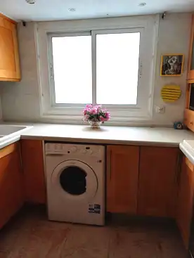Küche von Wohnung zur Miete in Burjassot mit Parkett, Terrasse und Ofen