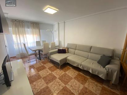 Living room of Flat for sale in  Albacete Capital  with Heating, Storage room and Balcony