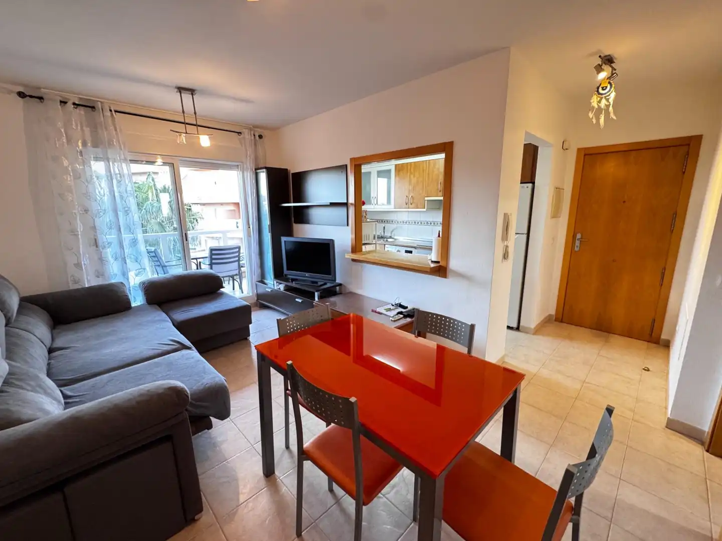 Living room of Flat for rent in El Ejido  with Private garden, Terrace and Furnished