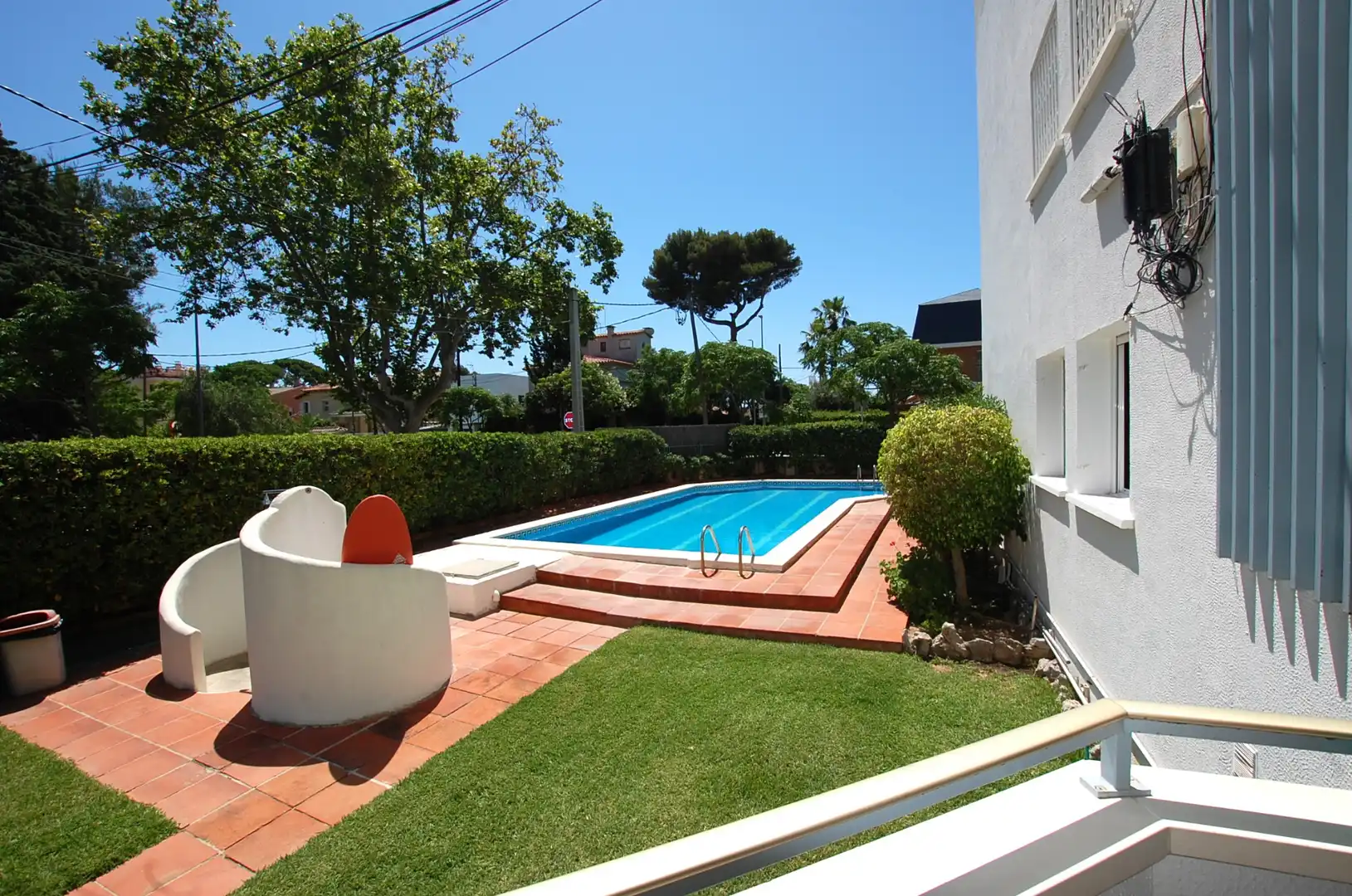 Piscina de Pis en venda en Castelldefels amb Aire condicionat, Parquet i Terrassa