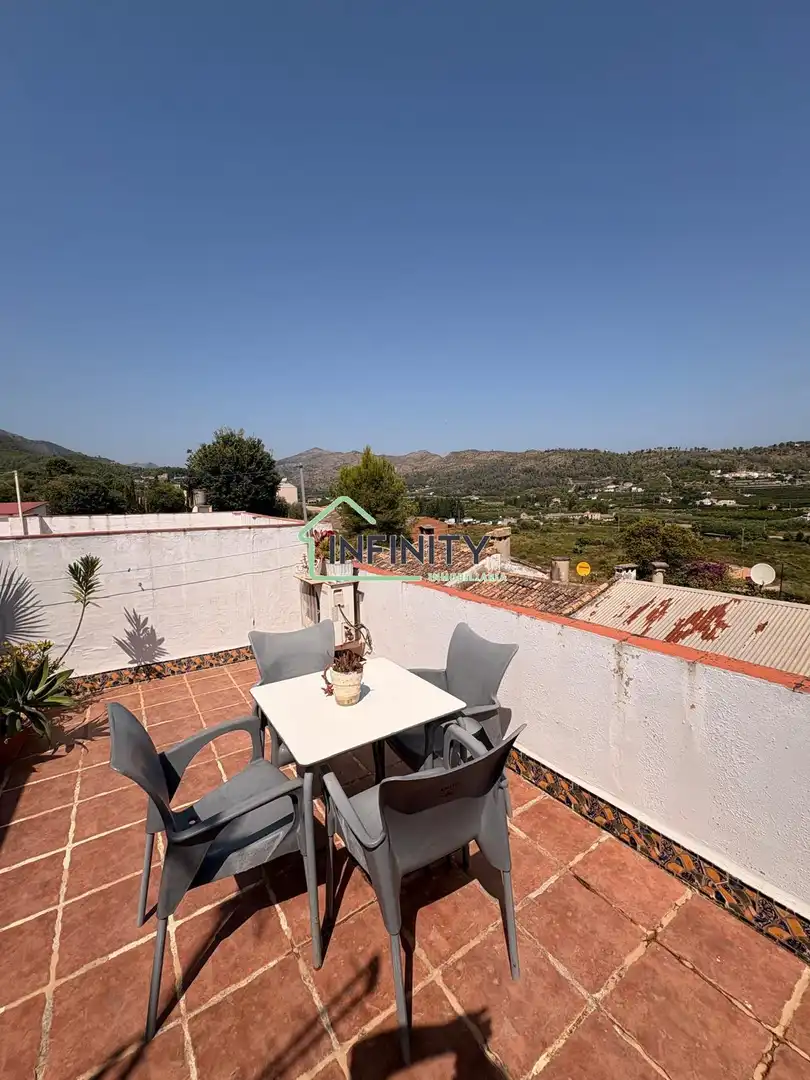 Terrassa de Casa o xalet en venda en Vilallonga / Villalonga amb Aire condicionat, Calefacció i Moblat
