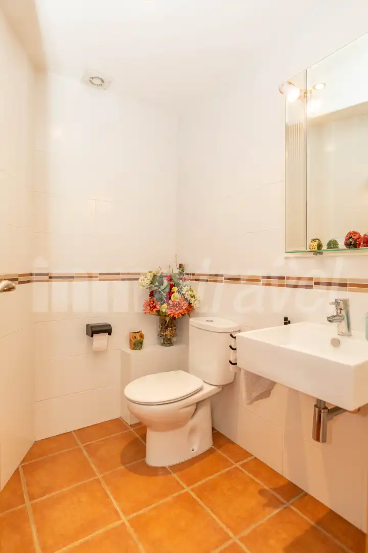 Baño de Casa o chalet en venta en Sanxenxo con Calefacción, Jardín privado y Parquet