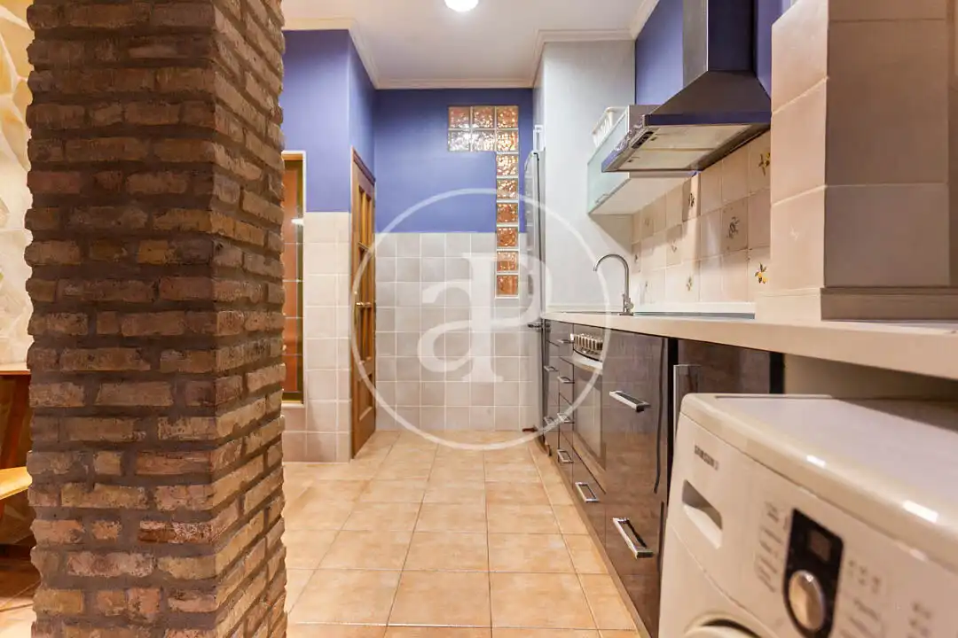 Küche von Wohnung zum Verkauf in Valencia mit Klimaanlage, Heizung und Terrasse
