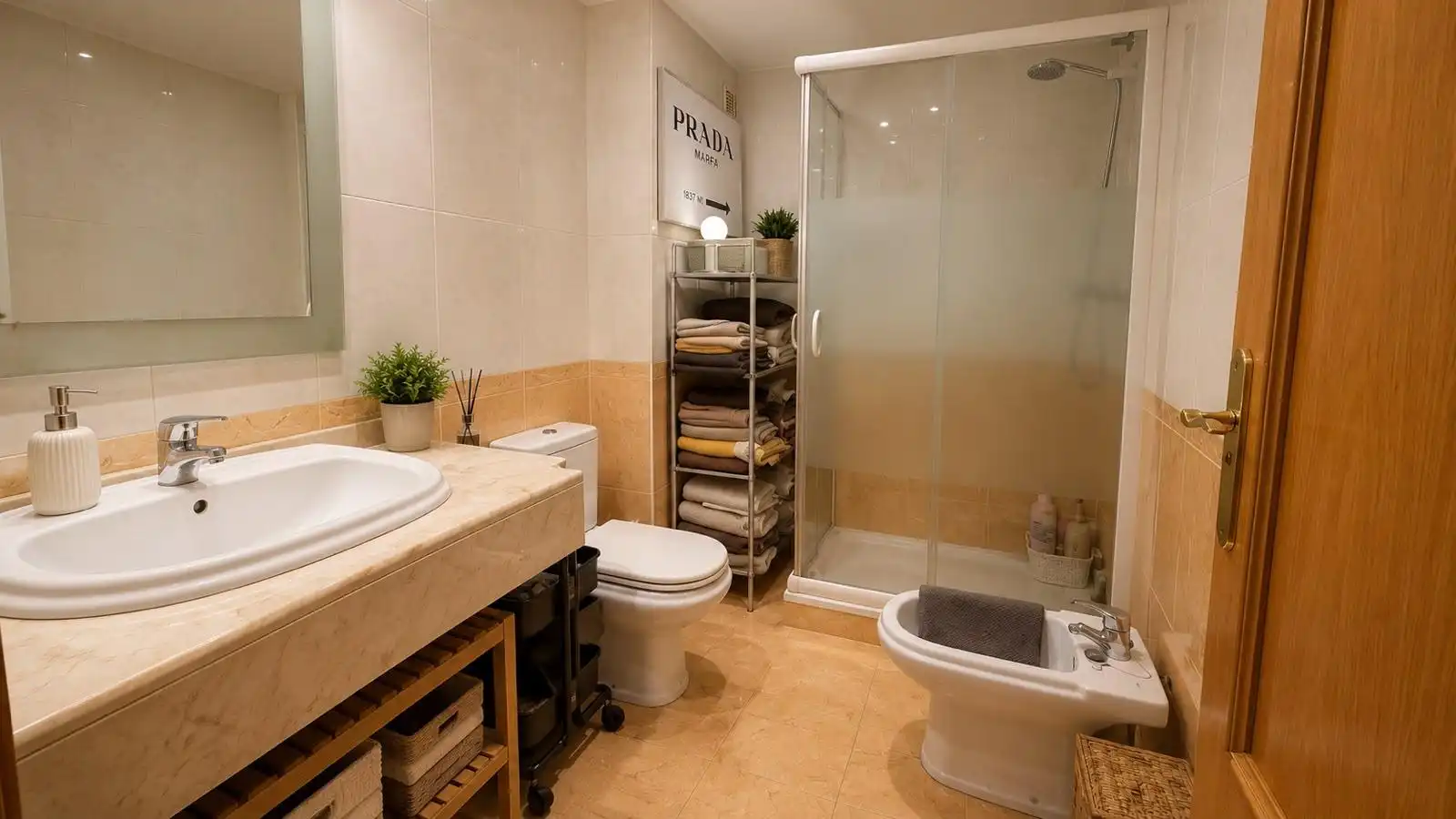 Bathroom of Flat for sale in Valencia  with Air Conditioner, Heating and Private garden