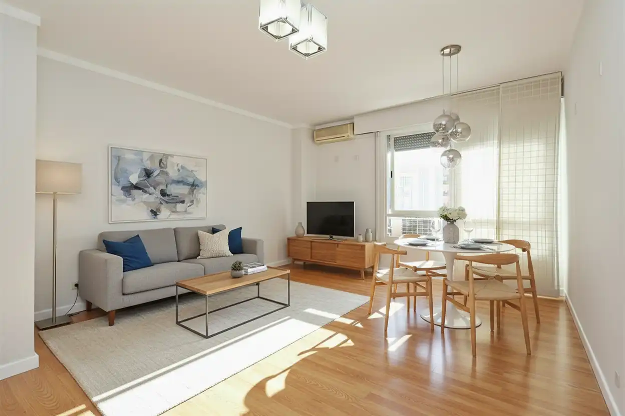 Sala de estar de Piso en venta en L'Hospitalet de Llobregat
