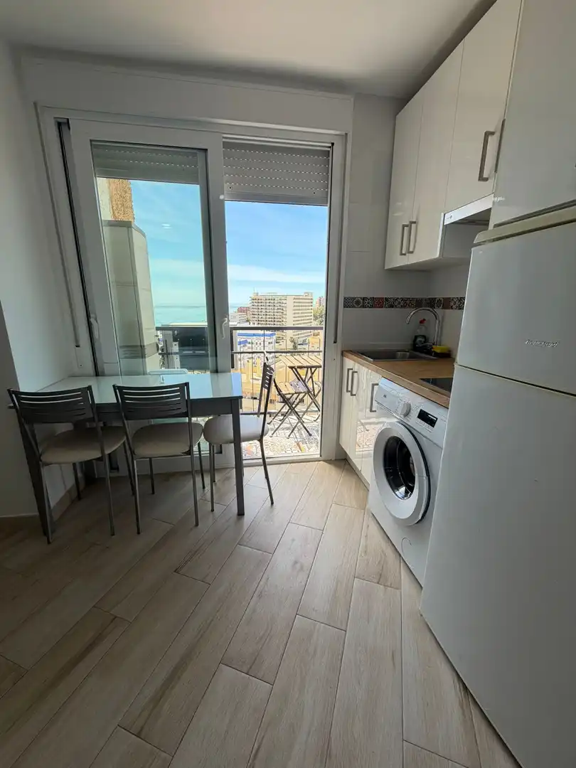 Balcony of Study for rent in Benalmádena  with Air Conditioner, Heating and Furnished