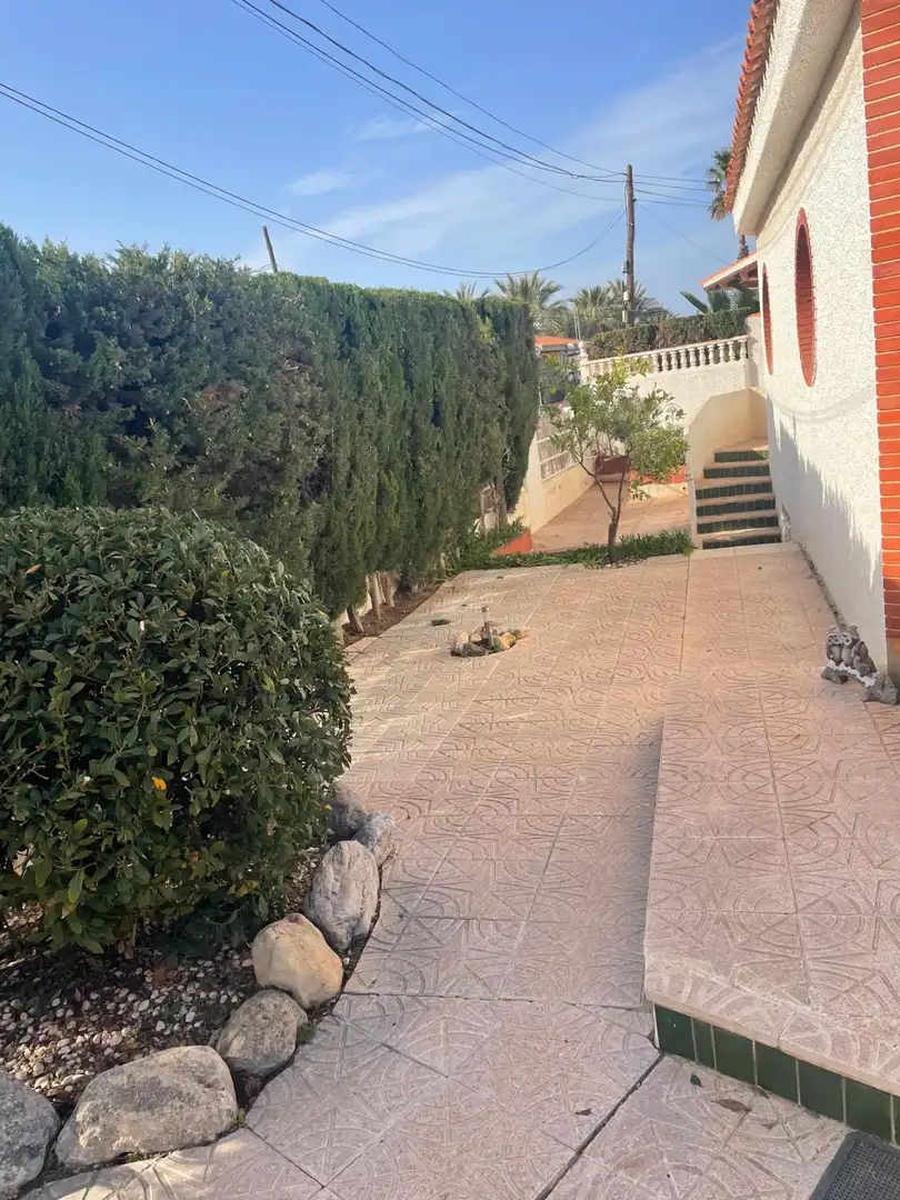 Terraza de Casa o chalet de alquiler en Cartagena con Aire acondicionado, Jardín privado y Amueblado