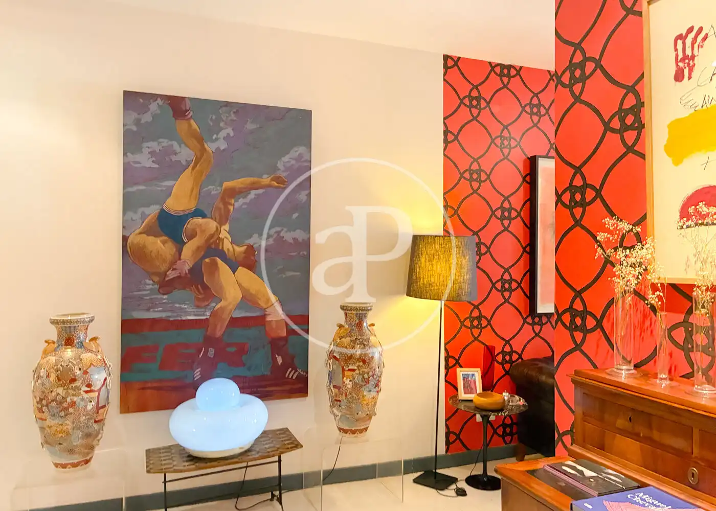 Living room of Flat for rent in Madrid  with Heating and Furnished