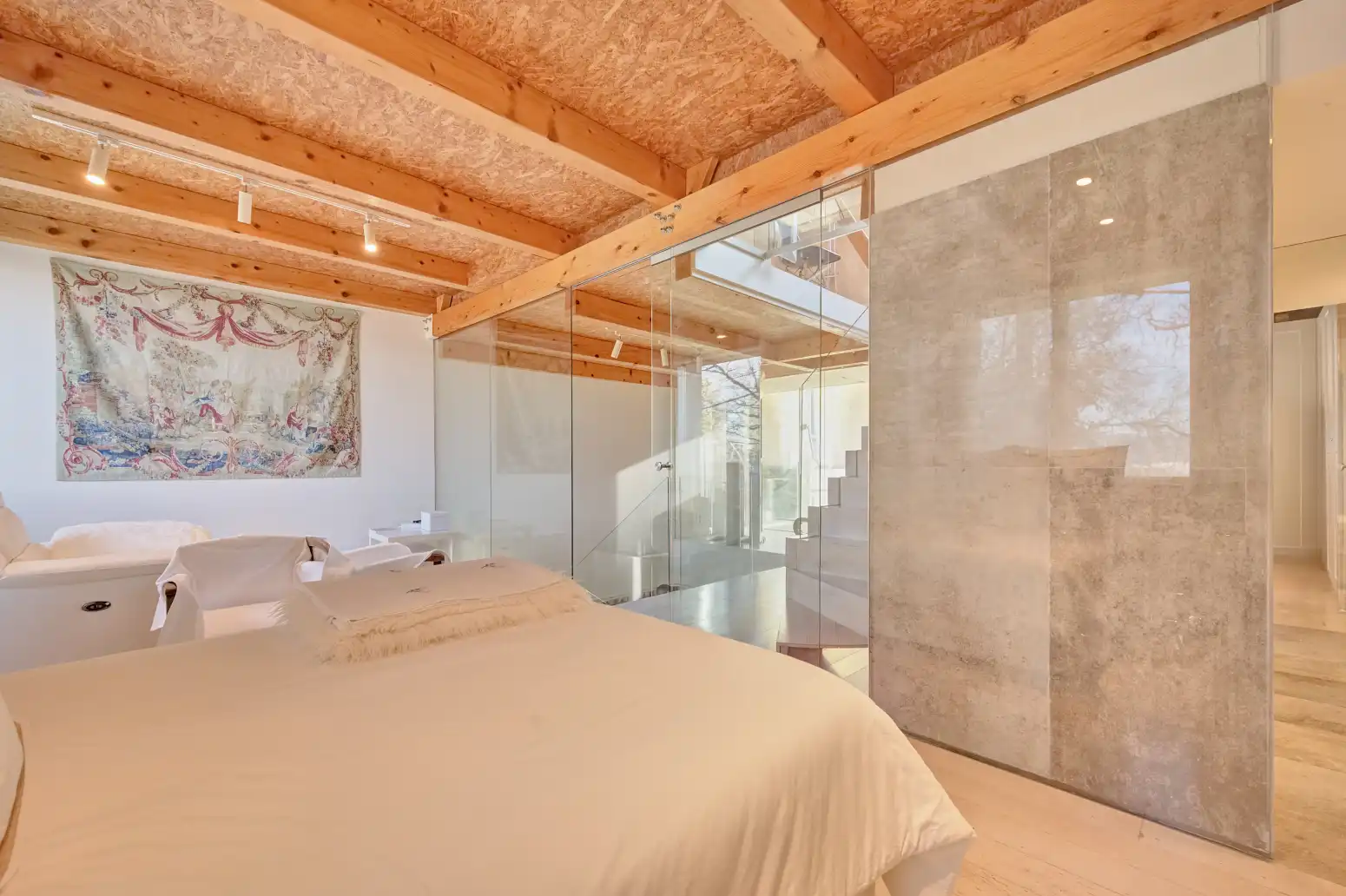 Habitación de Casa adosada en venta en  Pamplona / Iruña con Calefacción, Jardín privado y Parquet