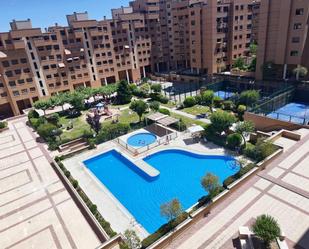 Swimming pool of Flat for sale in  Madrid Capital  with Air Conditioner, Storage room and Community pool