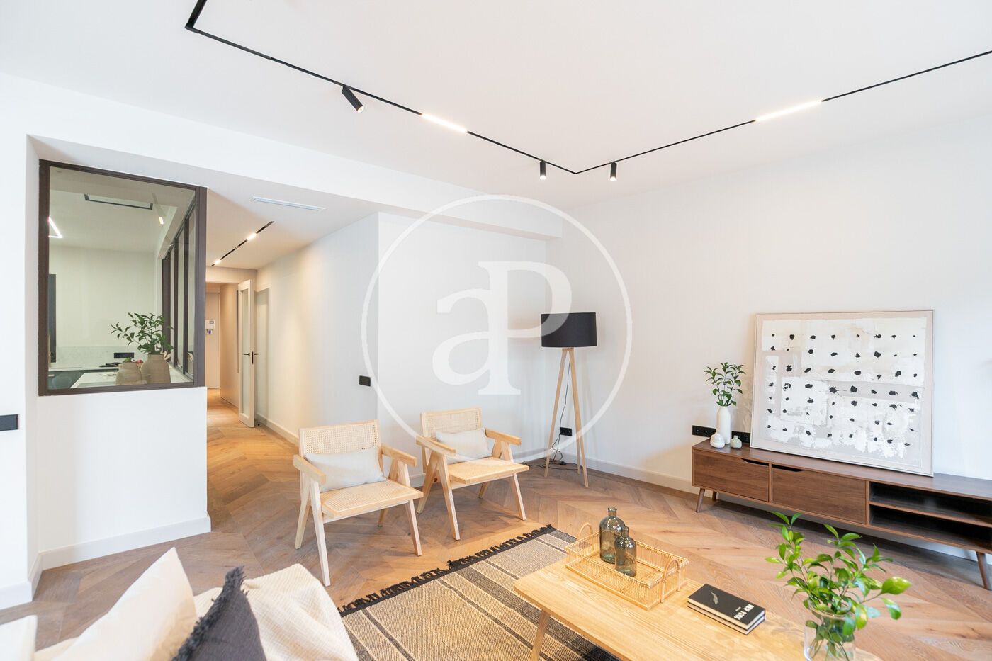 Sala de estar de Piso en venta en  Barcelona Capital con Aire acondicionado, Calefacción y Terraza