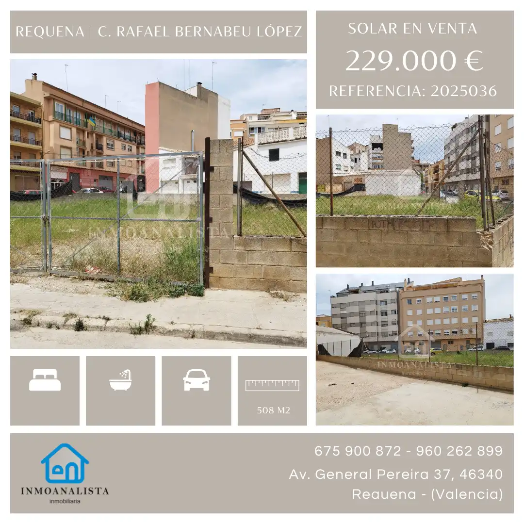 Terrain résidentiel à vendre à Calle Rafael Bernabéu López