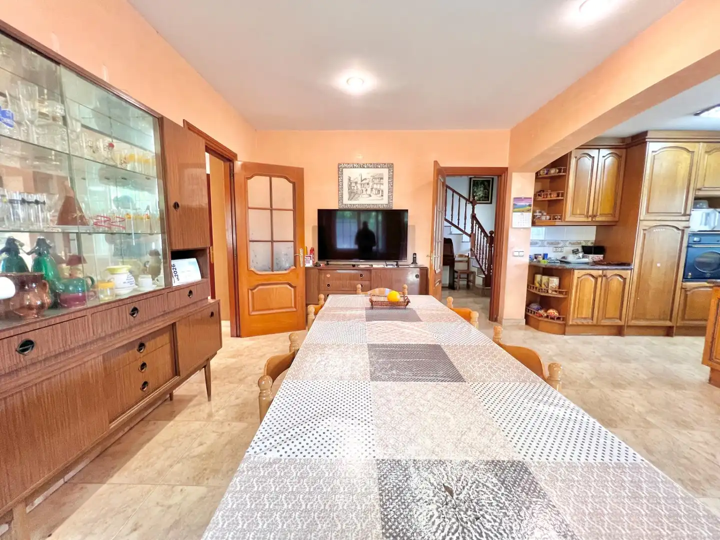 Dining room of Houses for sale in Vespella de Gaià  with Heating, Terrace and Swimming Pool