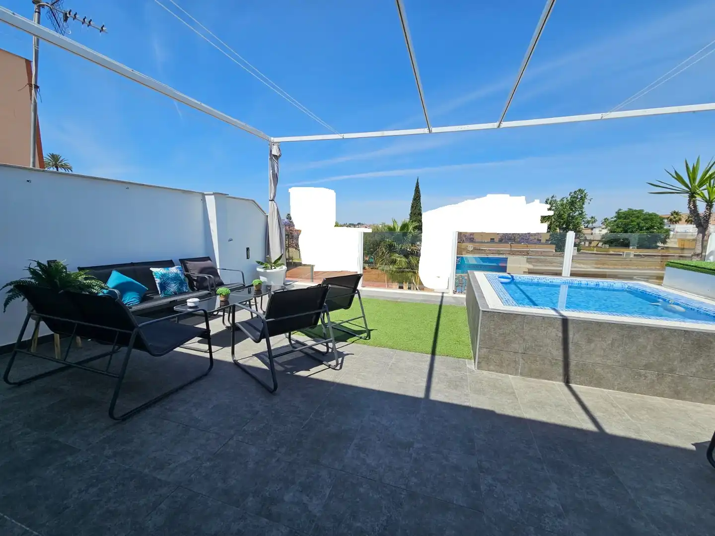 Terraza de Casa o chalet en venta en Dos Hermanas con Aire acondicionado, Calefacción y Jardín privado