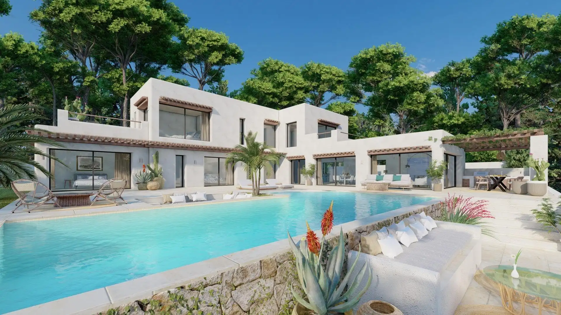 Exterior view of Houses for sale in Jávea / Xàbia  with Air Conditioner, Private garden and Terrace