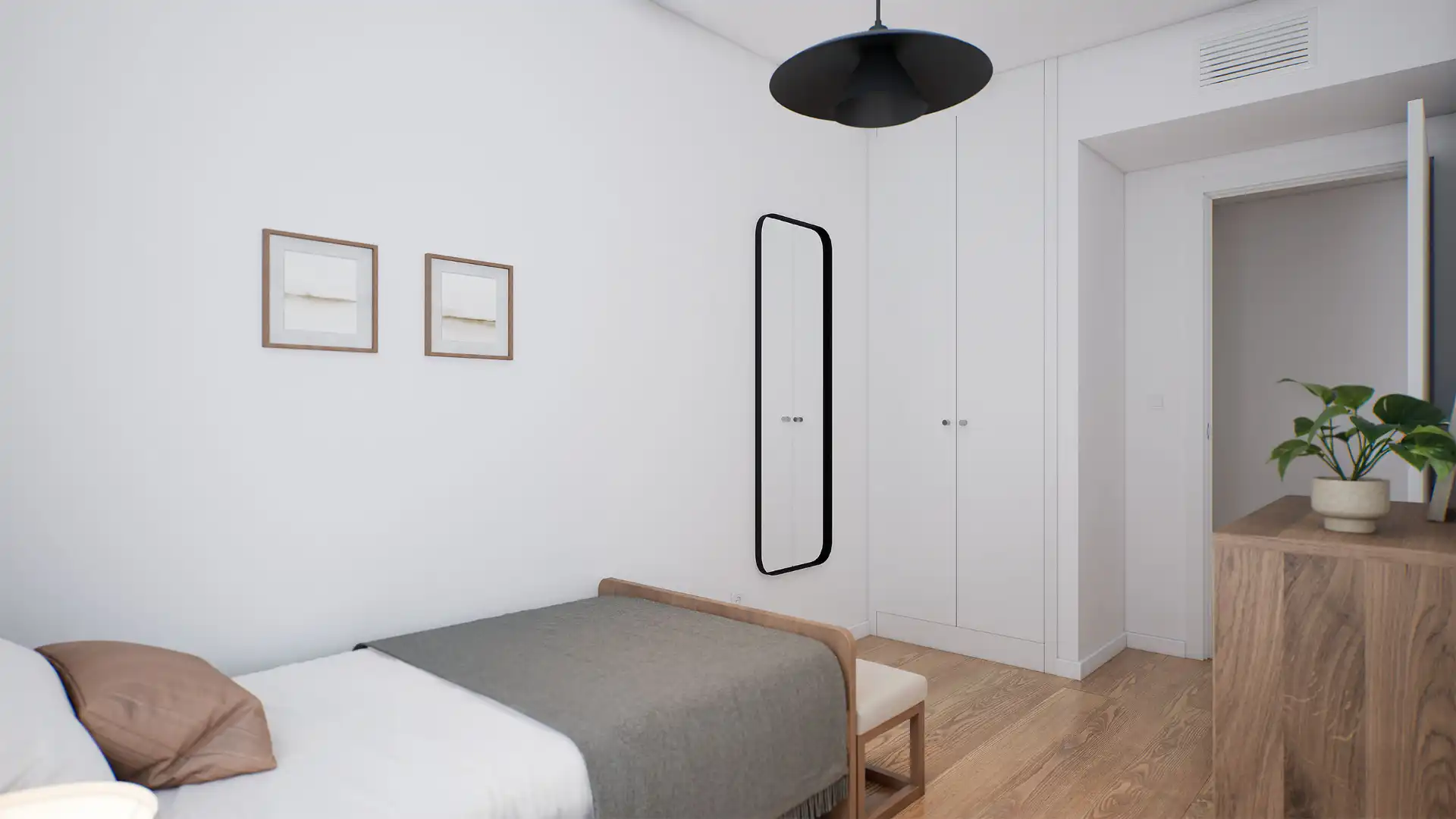 Bedroom of Flat for rent in Madrid  with Heating, Terrace and Storage room