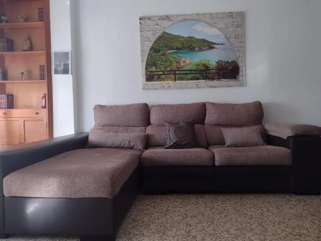 Living room of Flat for share in Tarifa  with Terrace, Furnished and Oven