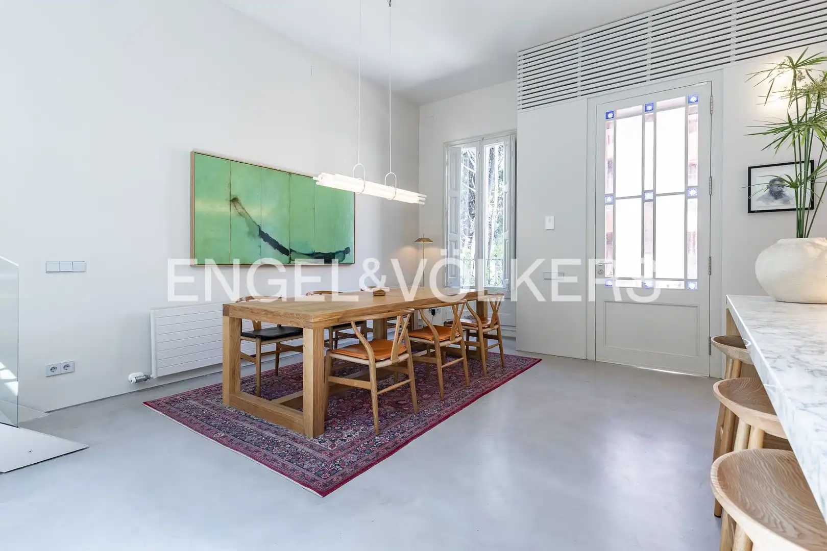 Dining room of Houses for rent in Barcelona  with Air Conditioner, Heating and Private garden