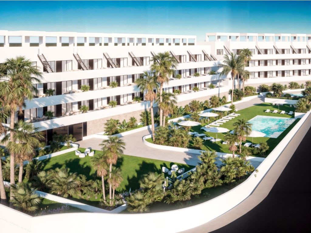 Vista exterior de Apartamento en venta en Finestrat con Terraza, Piscina y Amueblado