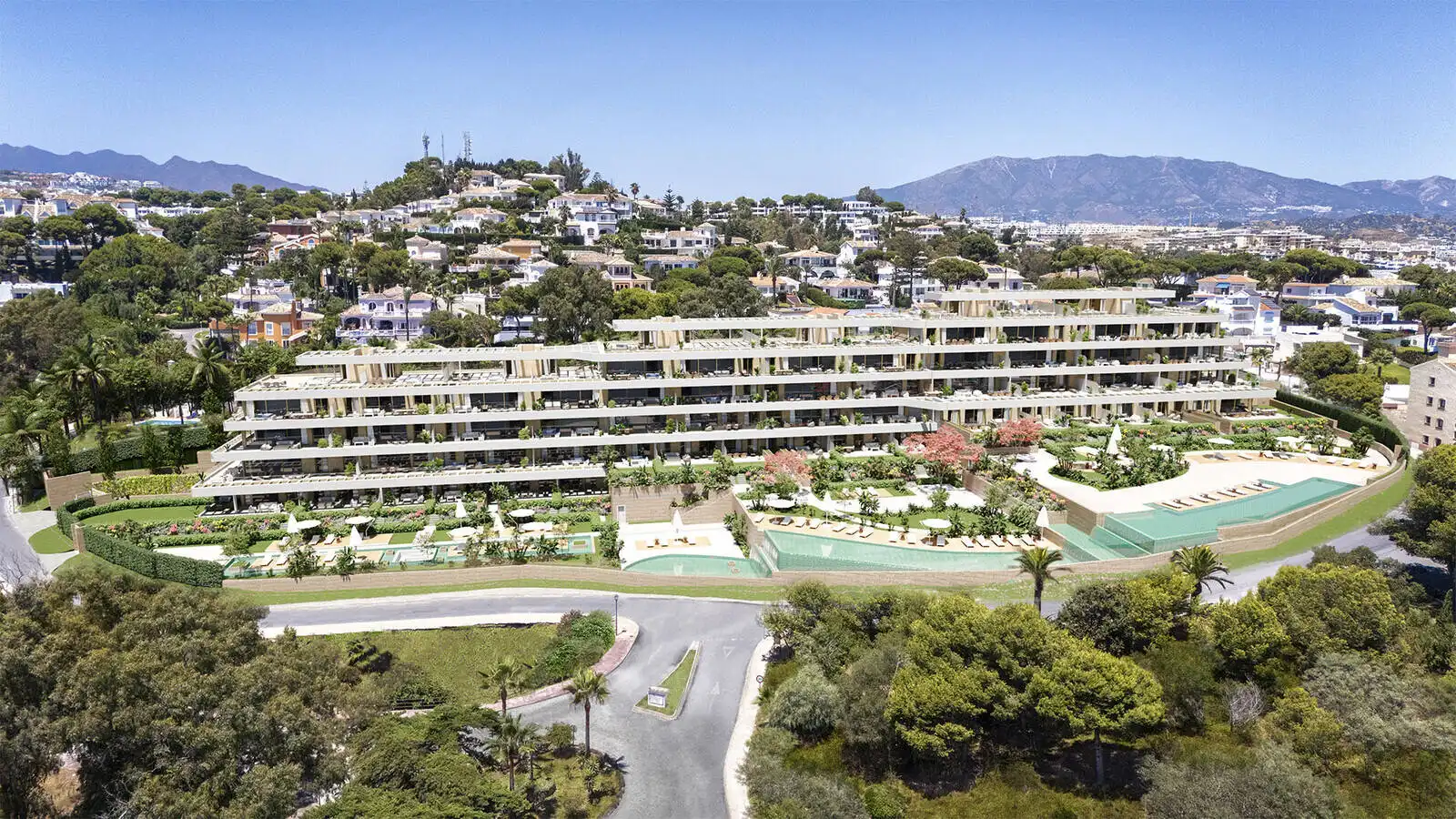Vista exterior de Apartament en venda en Mijas amb Aire condicionat, Terrassa i Traster