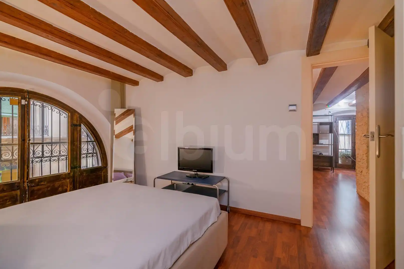 Sala de estar de Piso en venta en Barcelona con Aire acondicionado y Parquet