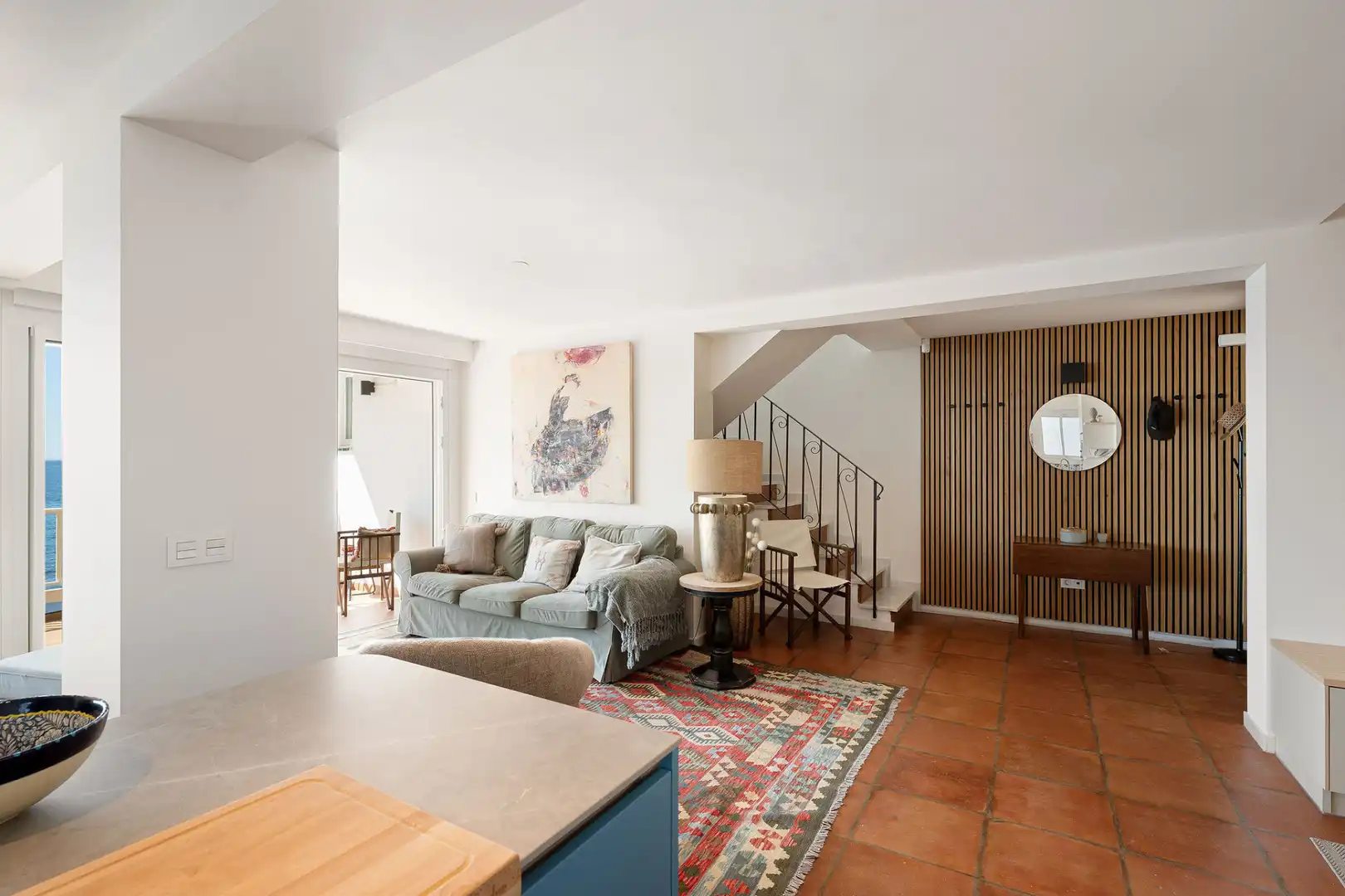 Sala de estar de Ático en venta en Estepona con Aire acondicionado, Terraza y Trastero
