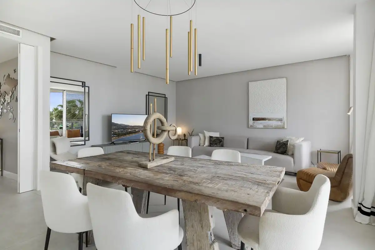 Comedor de Apartamento en venta en Estepona con Aire acondicionado, Terraza y Piscina comunitaria