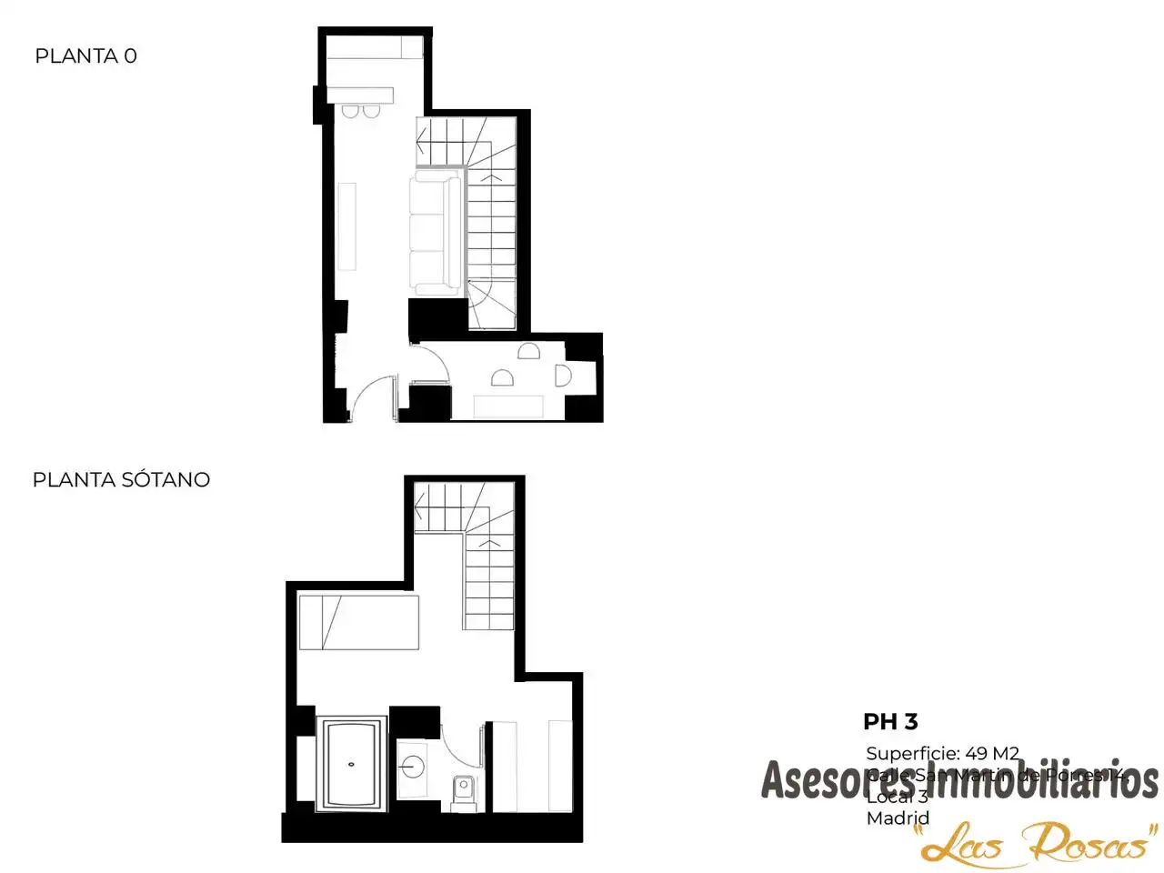 Ground floor for sale in Madrid  with Air Conditioner and Heating