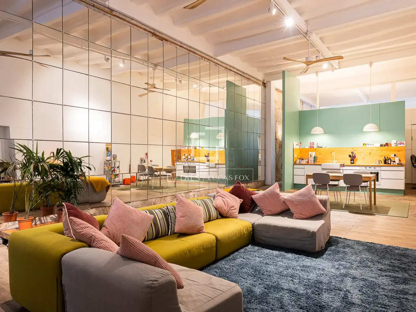 Wohnzimmer von Wohnung zum Verkauf in Barcelona mit Heizung
