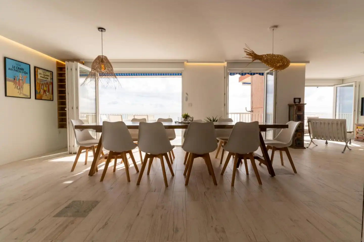 Esszimmer von Wohnung zum Verkauf in Santa Pola mit Klimaanlage, Heizung und Terrasse
