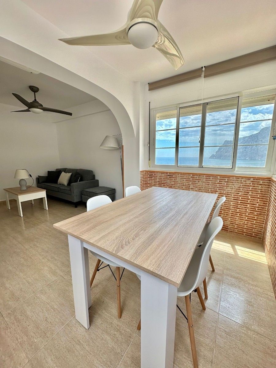 Dining room of Apartment to rent in Calpe / Calp  with Air Conditioner, Heating and Swimming Pool