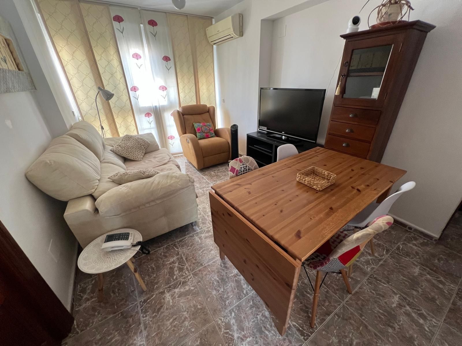 Living room of Flat for sale in Málaga Capital  with Air Conditioner and Terrace
