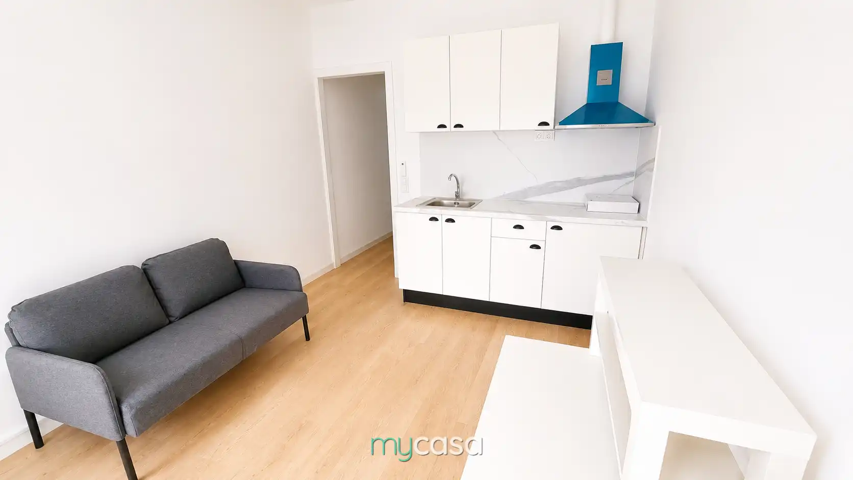 Küche von Wohnung zum Verkauf in Mollet del Vallès mit Parkett, Möbliert und Ofen