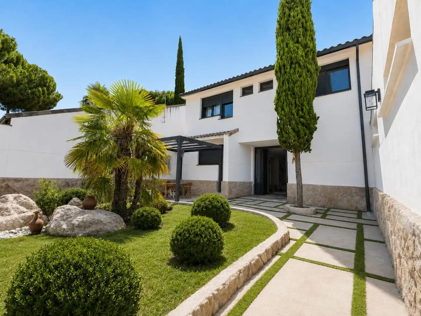Garden of Detached homes for sale in Galapagar  with Heating, Private garden and Community pool