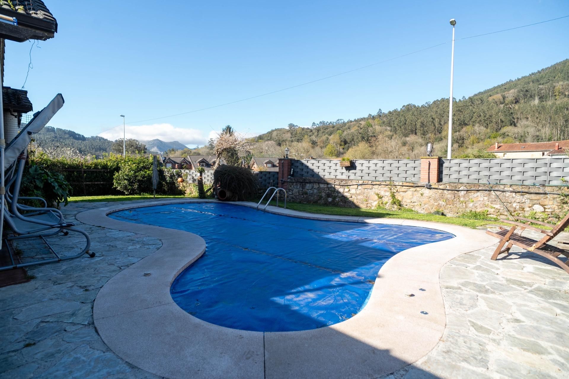 Swimming pool of Single-family semi-detached for sale in Guriezo  with Heating, Private garden and Terrace