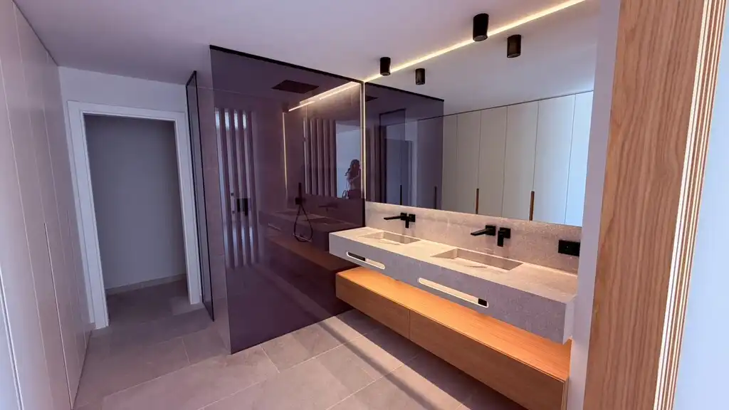 Baño de Planta baja de alquiler en Calvià con Aire acondicionado, Calefacción y Terraza