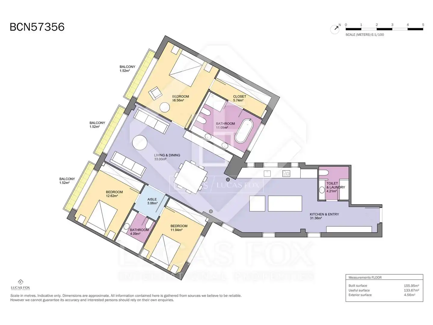 Piso en venta en Barcelona con Aire acondicionado, Calefacción y Parquet