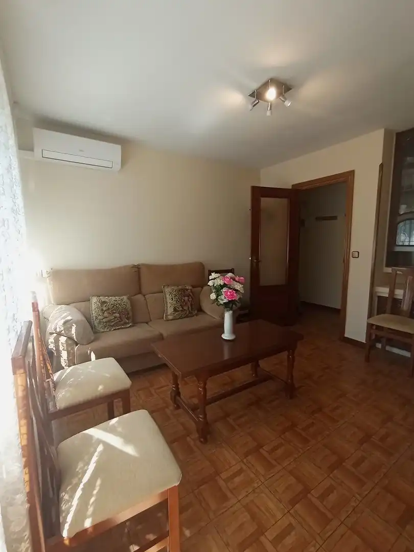 Wohnzimmer von Wohnung zur Miete in Madrid mit Klimaanlage, Heizung und Terrasse