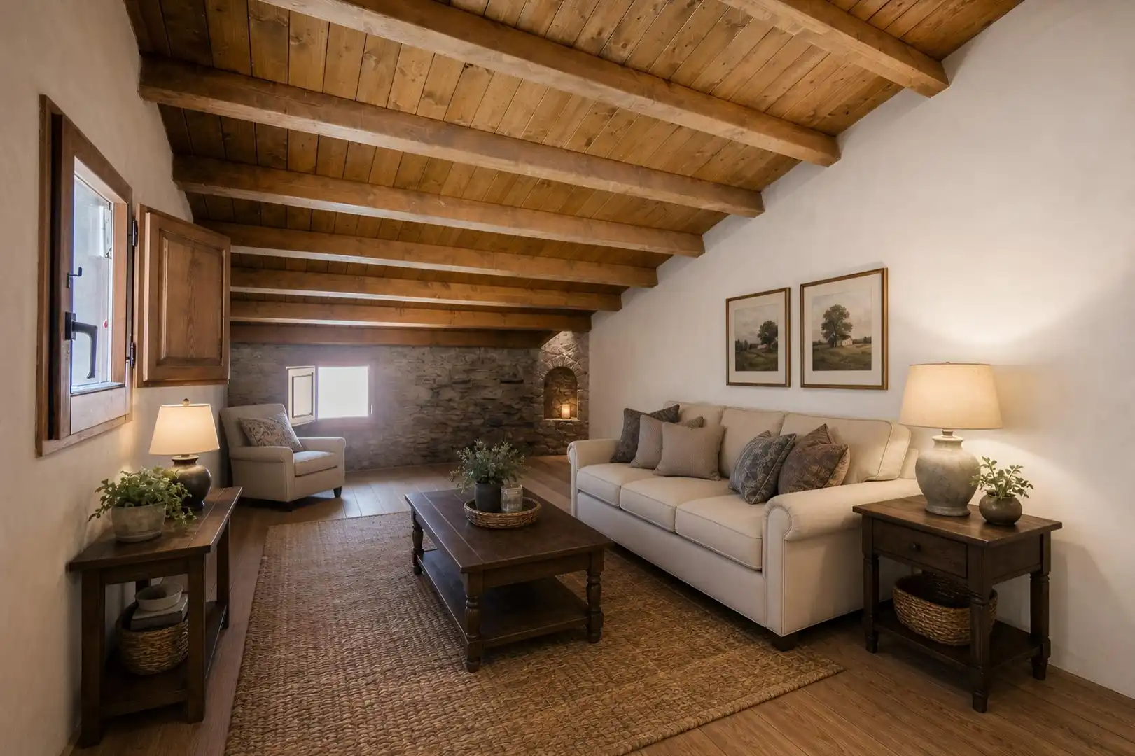 Sala de estar de Finca rústica en venta en Camprodon